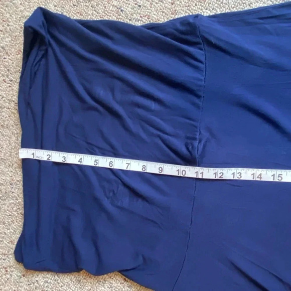 I.N.C International concepts Blue Tied Dye Gemstone Flare Maxi Skirt Women Sz XL - Picture 3 of 7